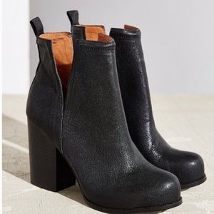 Jeffrey Campbell Oshea Ankle Boot Chunky Heel Sz 6